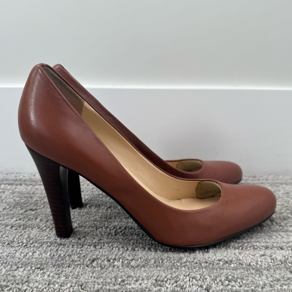 Ralph Lauren Zamora Heel, Tan, Size 7.5
